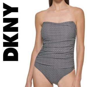 Plus size! DKNY Multi-way one piece bathing suit